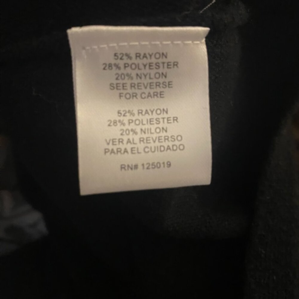 Joseph A. oversized sweater poncho turtleneck black XL - Picture 8 of 10